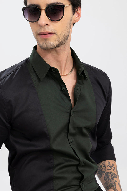 Centro Black Cut & Sew Shirt | Relove