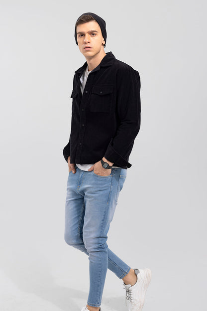 Artic Black Corduroy Overshirt | Relove