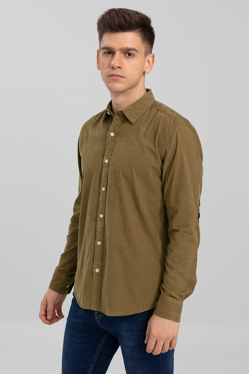 Authentic Sand Brown Corduroy Shirt | Relove