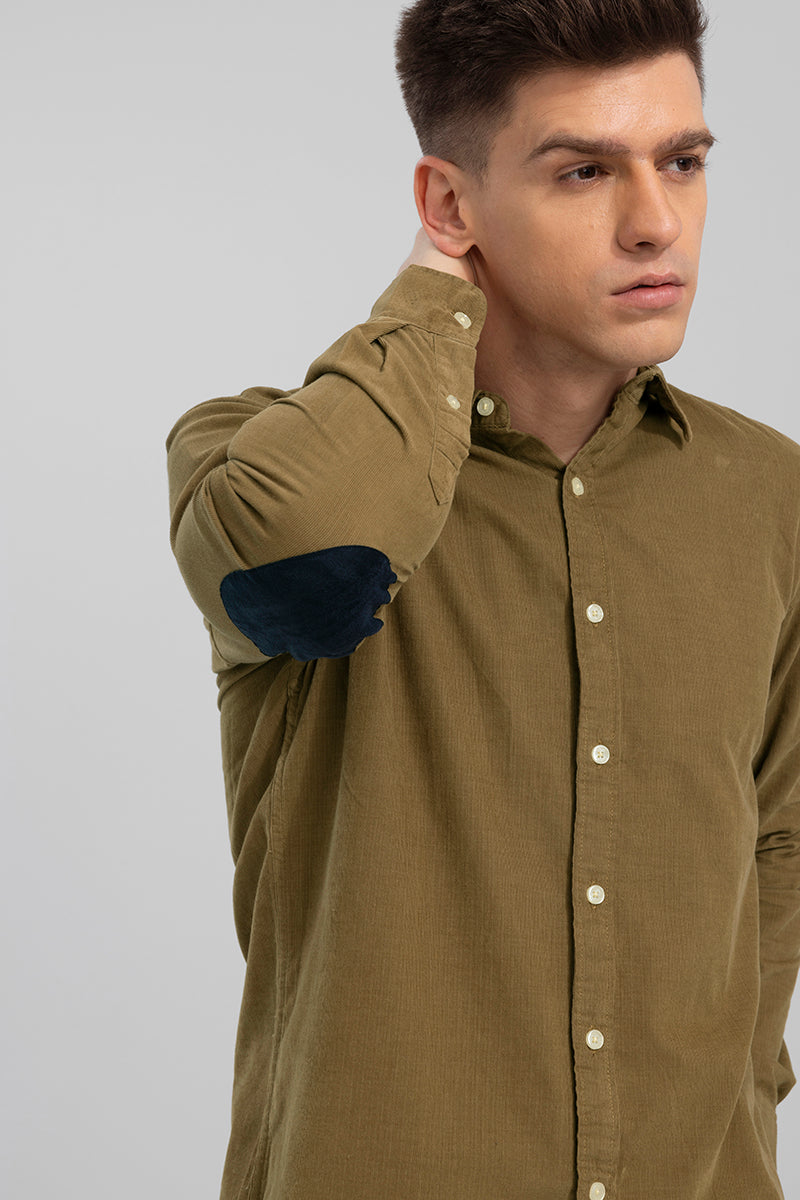 Authentic Sand Brown Corduroy Shirt | Relove