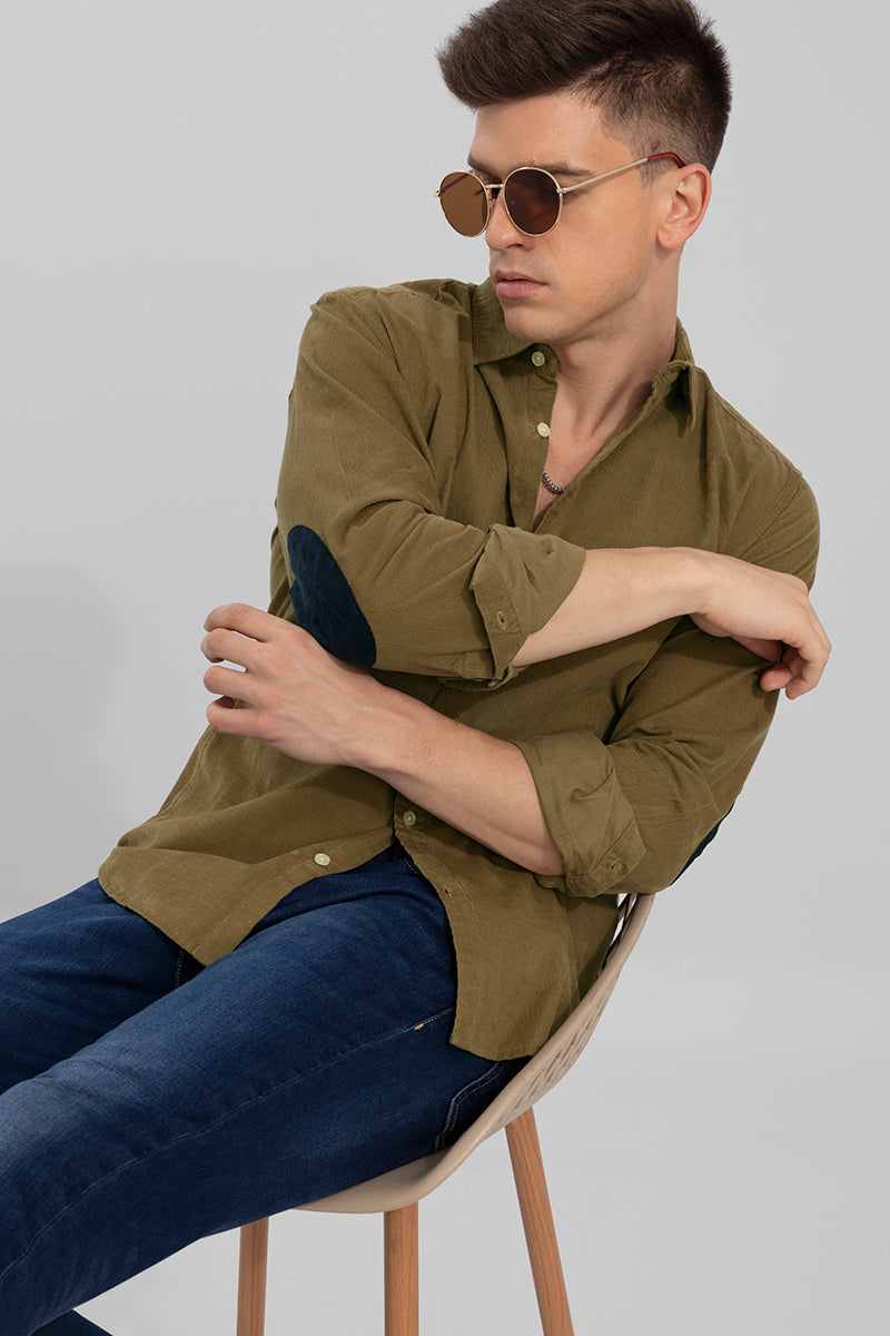 Authentic Sand Brown Corduroy Shirt | Relove