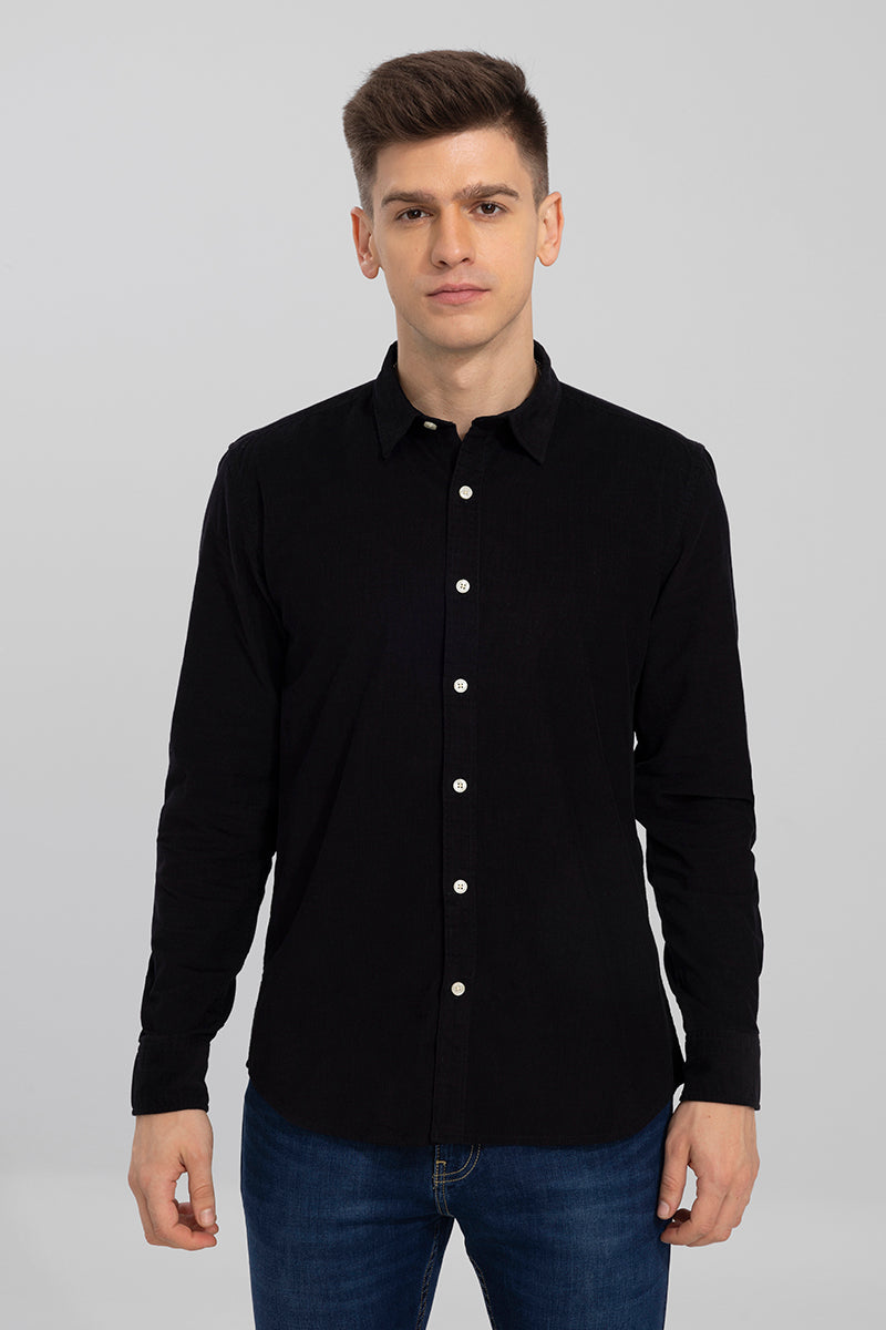 Authentic Black Corduroy Shirt | Relove