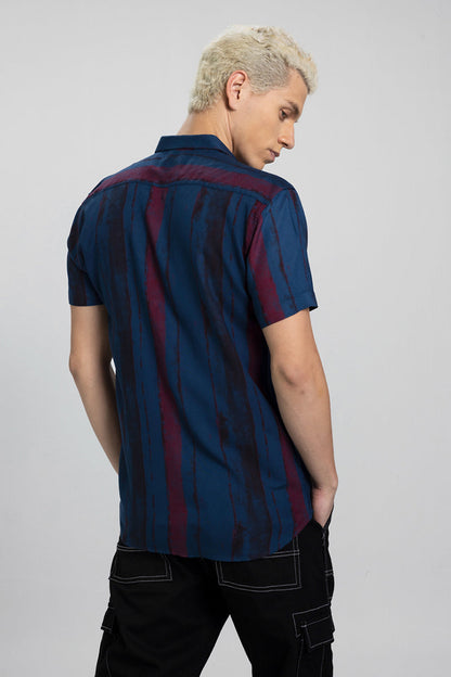 Brush Stroke Blue Shirt | Relove