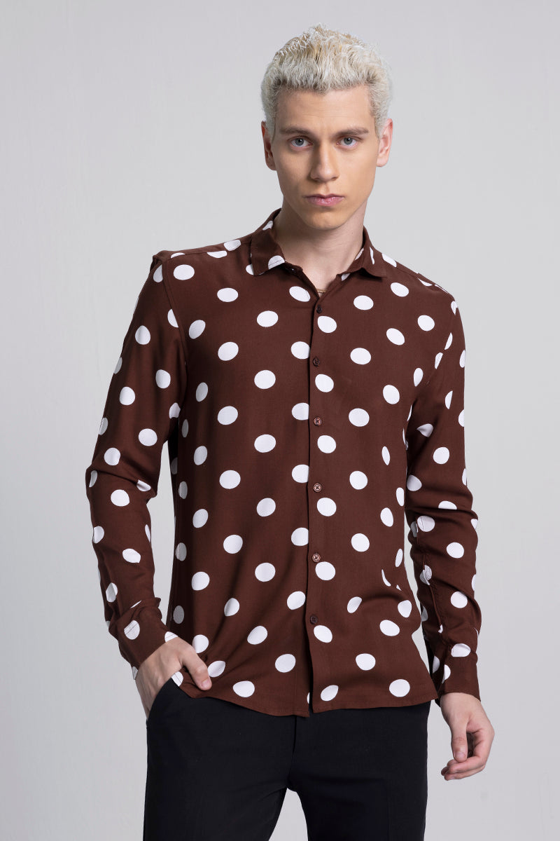 Flecks Brown Polka Dot | Relove