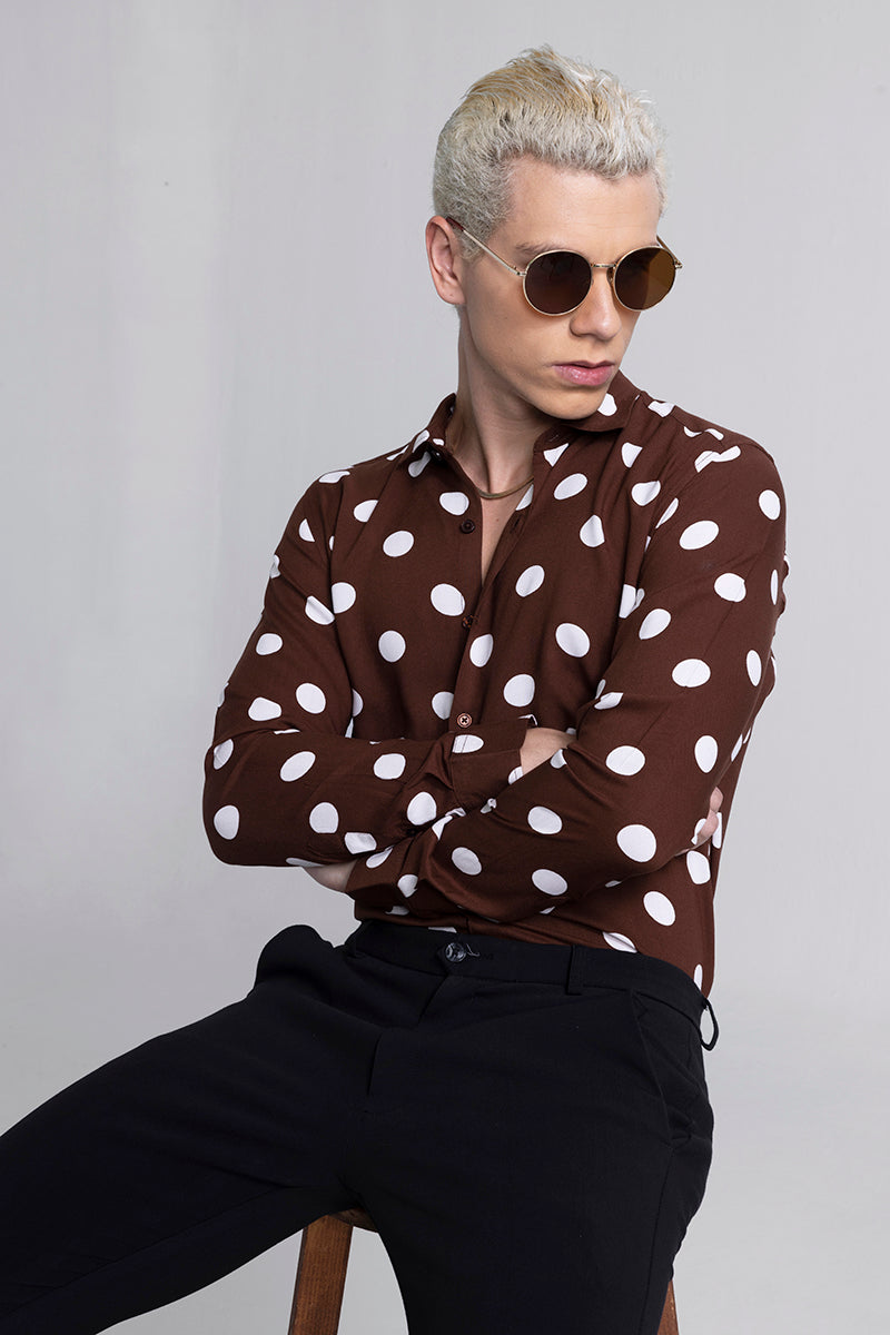 Flecks Brown Polka Dot | Relove