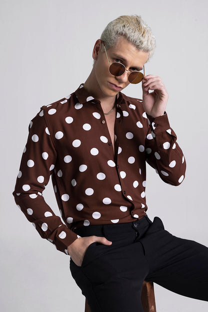 Flecks Brown Polka Dot | Relove