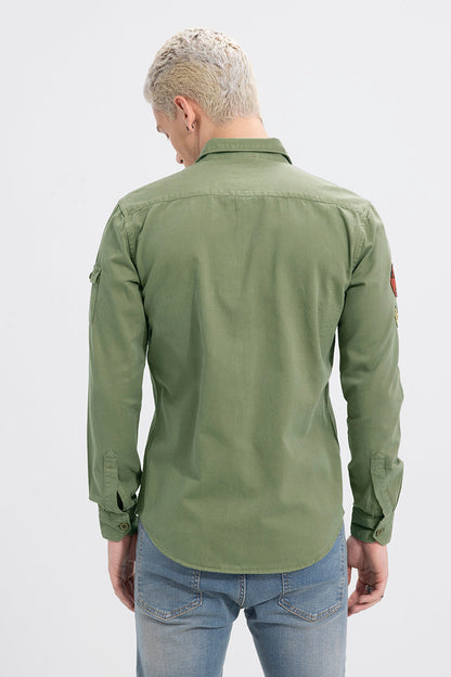 Novato Green Cargo Shirt | Relove