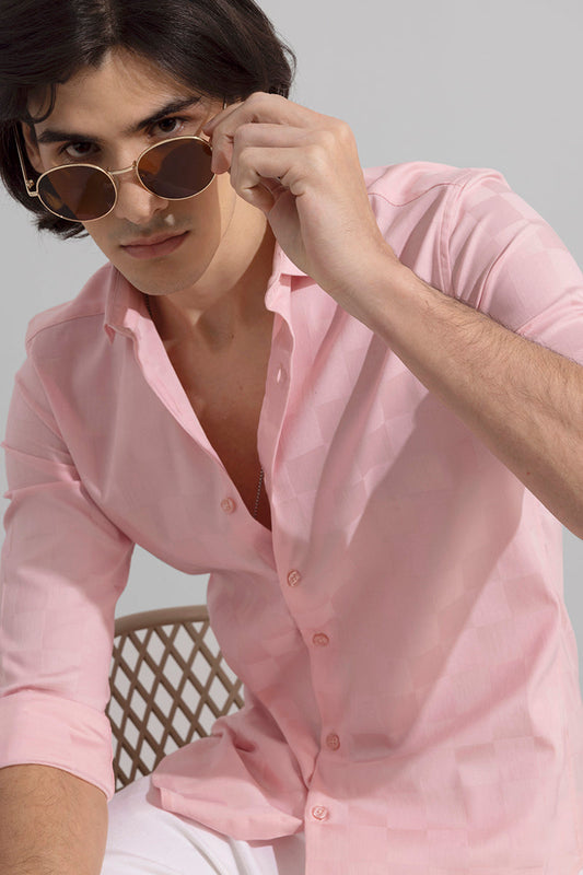 Self Square Pink Shirt | Relove