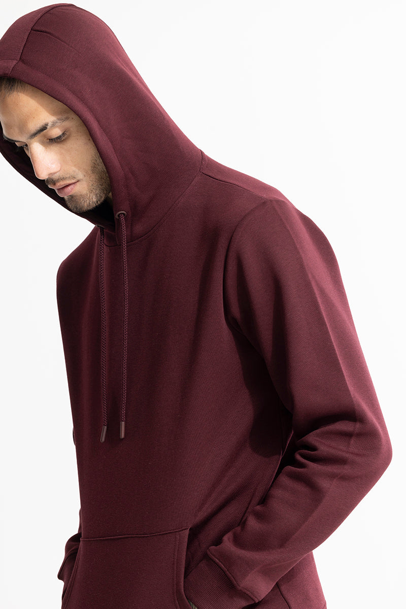 Glinter Maroon Hoodie | Relove