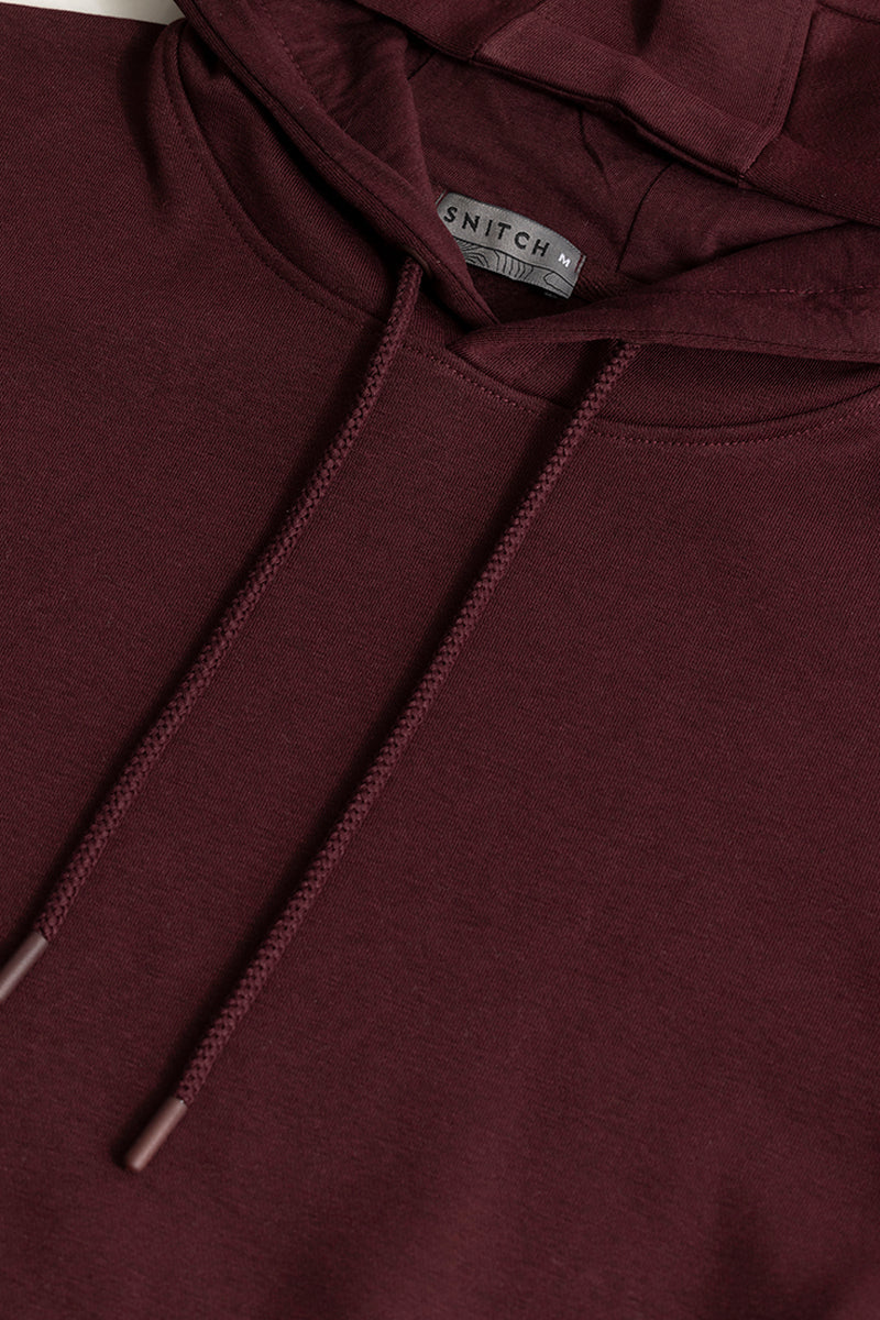 Glinter Maroon Hoodie | Relove