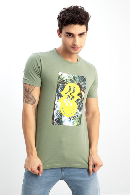 Grin Green T-Shirt - SNITCH