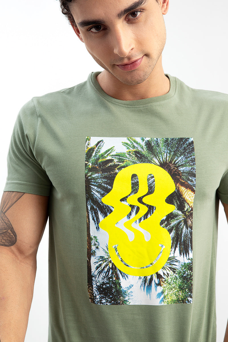 Grin Green T-Shirt - SNITCH