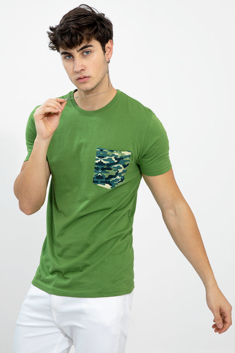 Camouflage Green T-Shirt - SNITCH