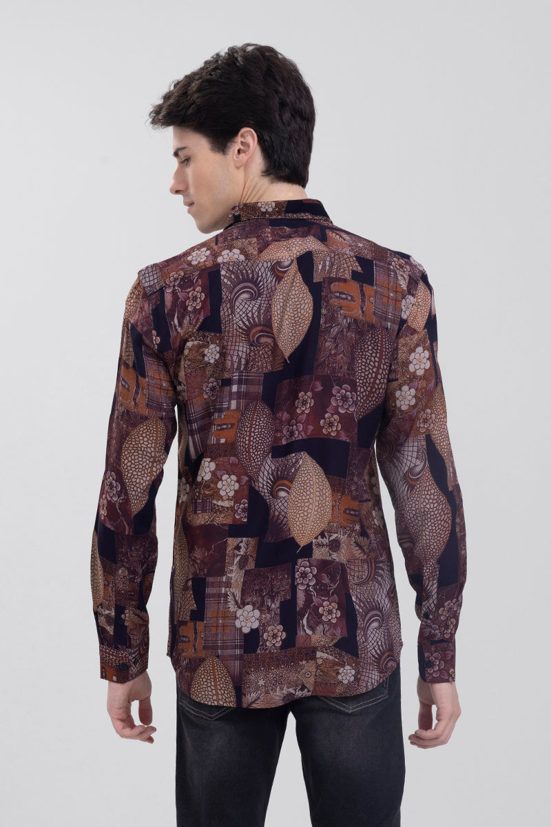 Exotic Forest Brown Shirt | Relove