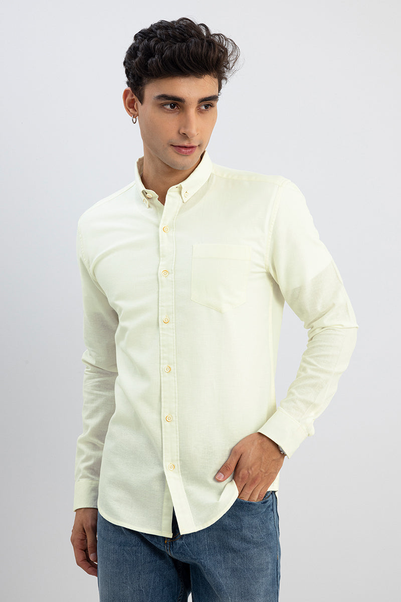 Trig Butter Yellow Linen Shirt | Relove