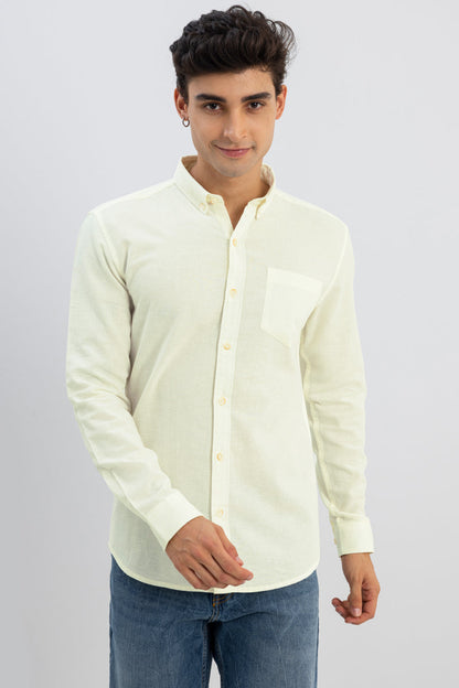 Trig Butter Yellow Linen Shirt | Relove