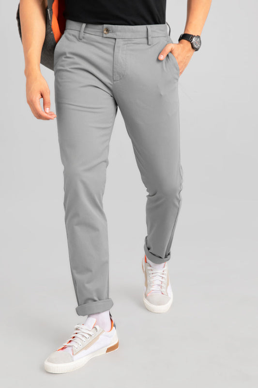 All-Day Stone Grey Chino - SNITCH