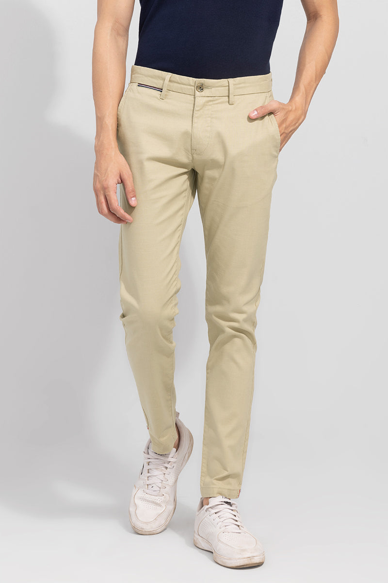 Fine Khaki Linen Pant | Relove