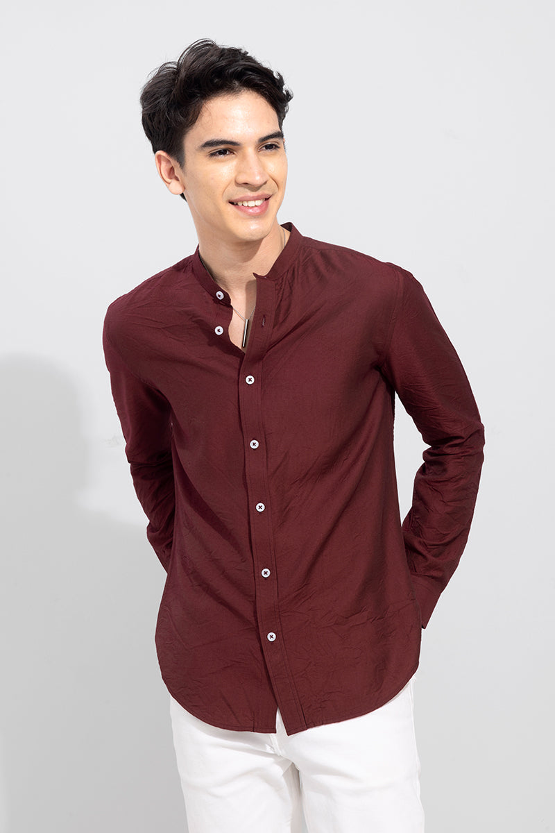 Smushed Maroon Shirt | Relove