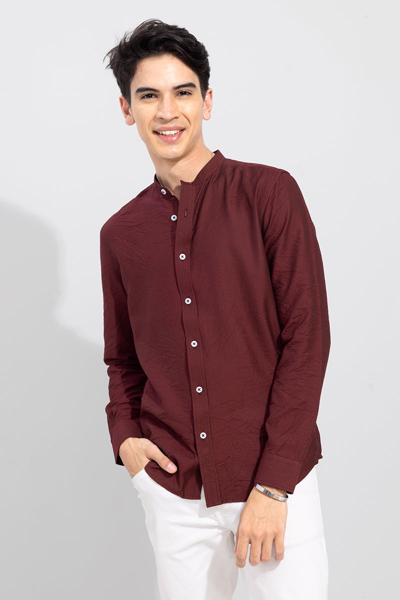 Smushed Maroon Shirt | Relove