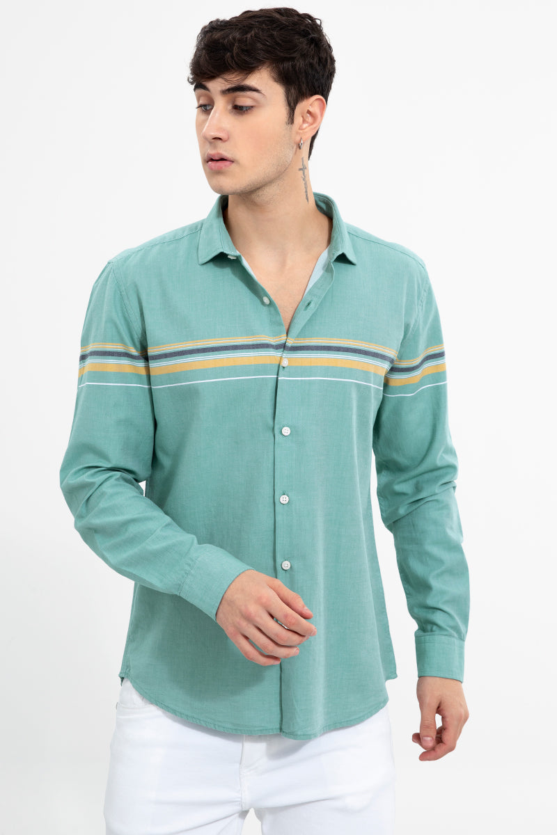 Ornate Green Shirt - SNITCH