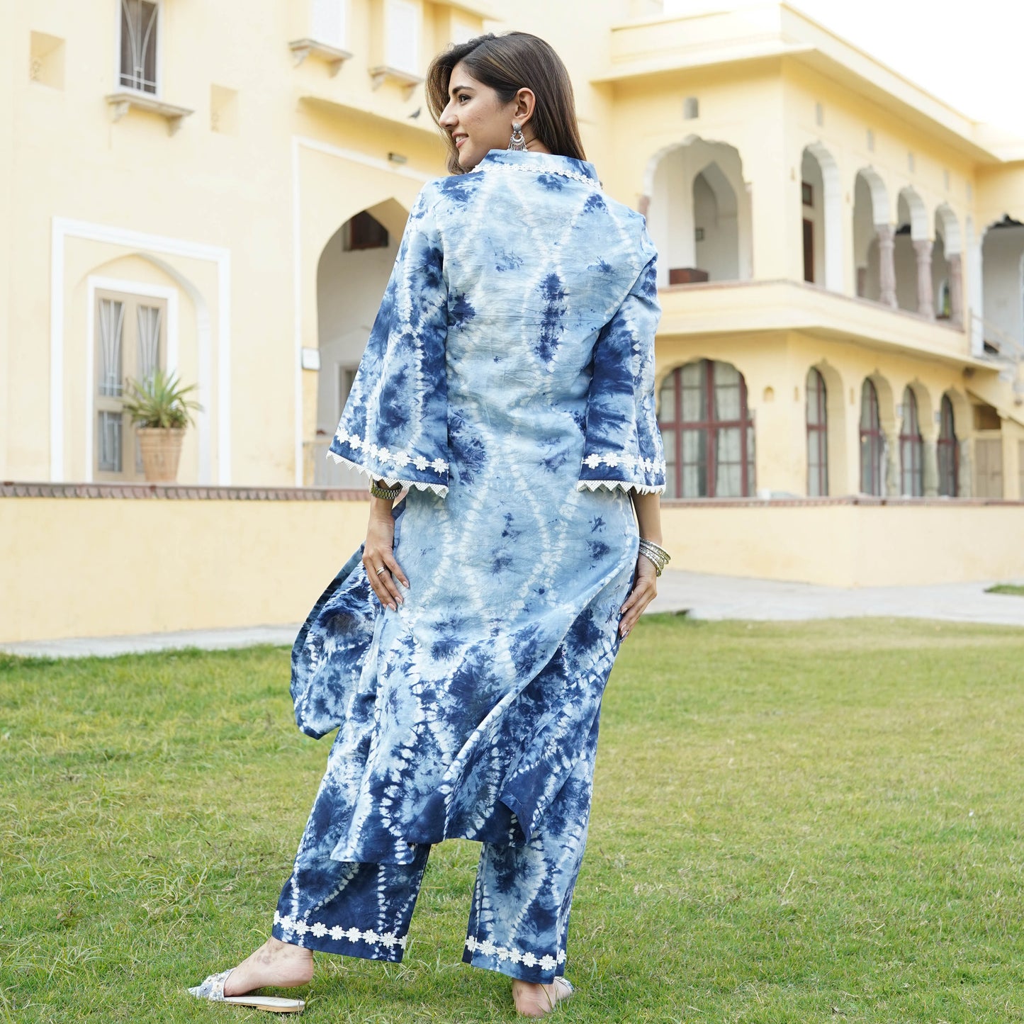 Shibori Straight Kurta Set | Relove