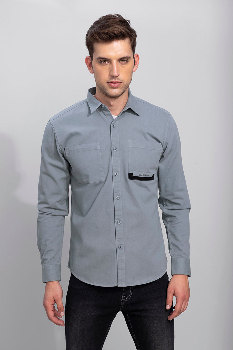 Twin Pocket Grey Shirt | Relove