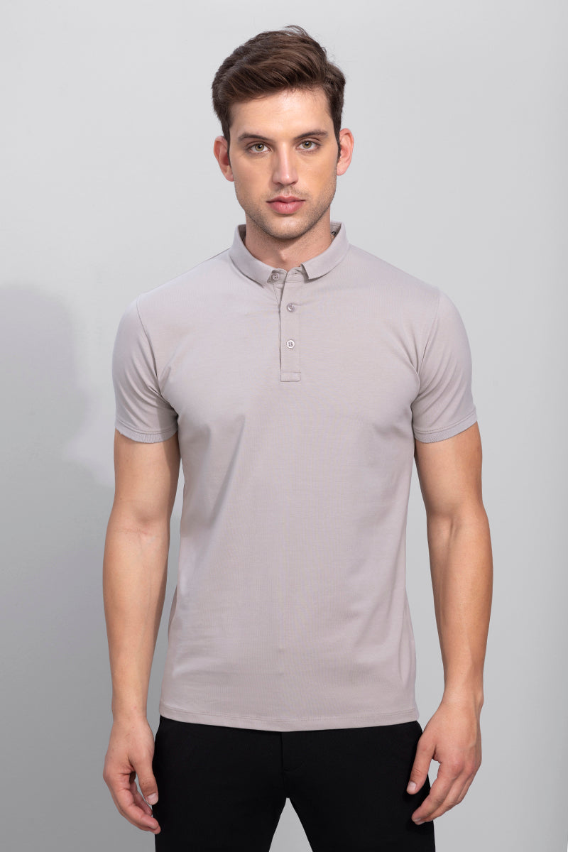 Diego Grey Polo T-Shirt | Relove