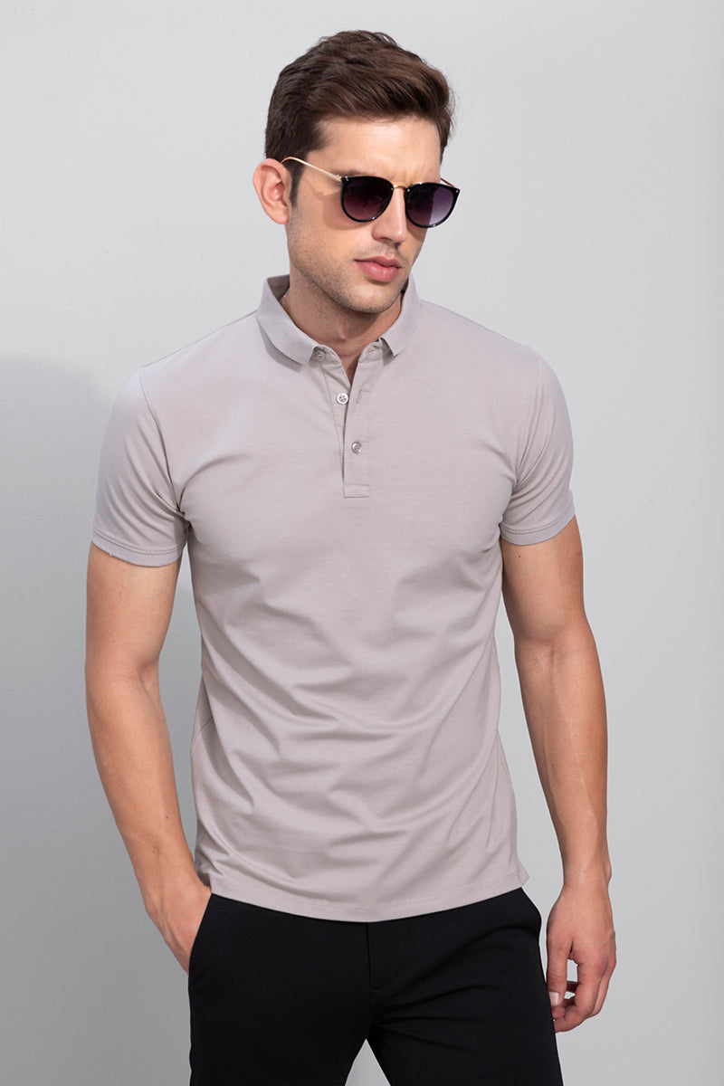 Diego Grey Polo T-Shirt | Relove