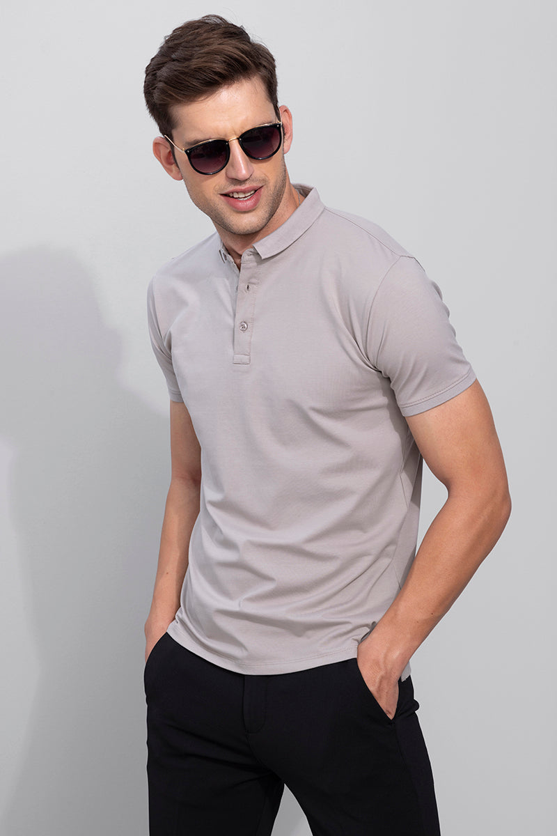 Diego Grey Polo T-Shirt | Relove