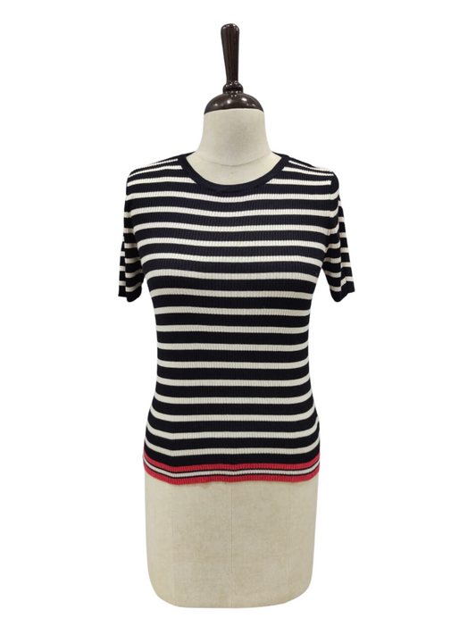 ZARA Black And White Stripes Knit Crop Top | Relove
