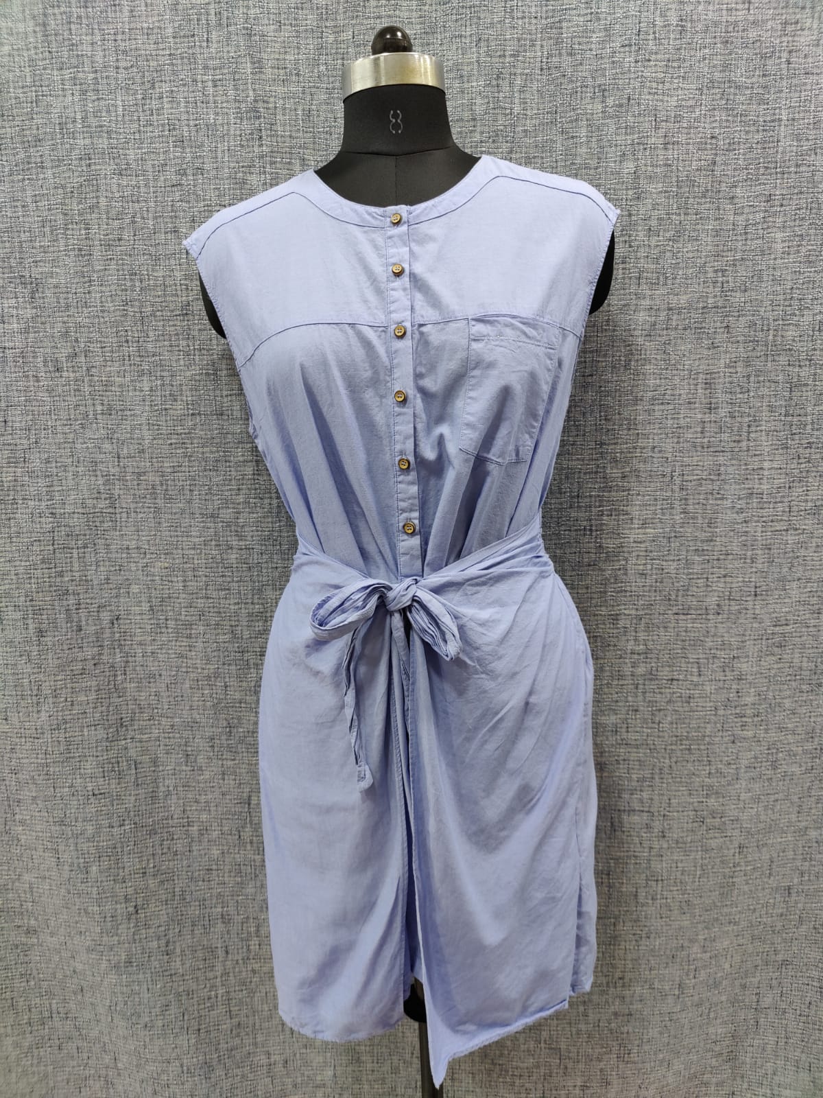 ZARA Lilac Blue Sleeveless Dress