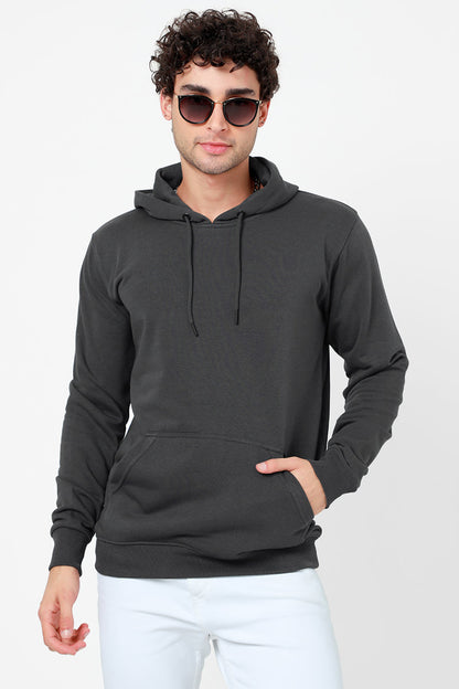 Solid Ash Grey Hoodie - SNITCH