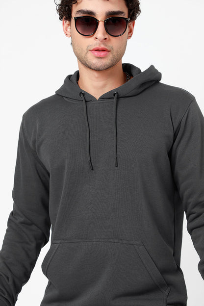 Solid Ash Grey Hoodie - SNITCH