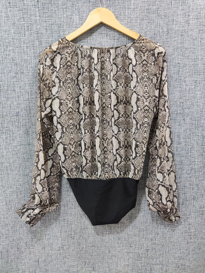 ZARA Snakeskin Printed Bodysuit | Relove