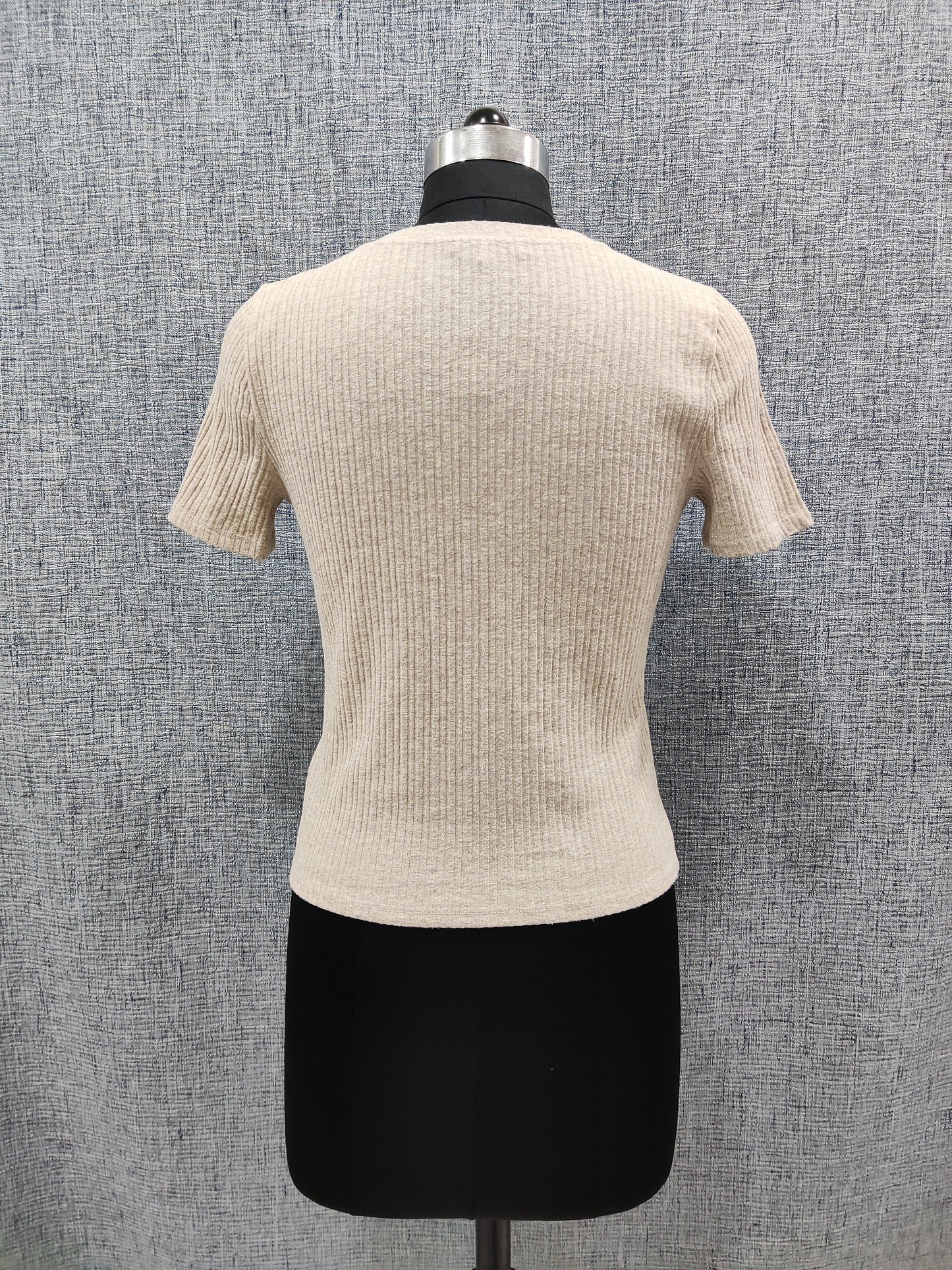 ZARA Light Brown Knit Crop Top | Relove