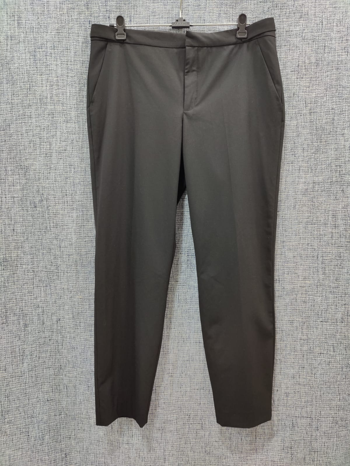 ZARA Solid Black Trouser Pants | Relove