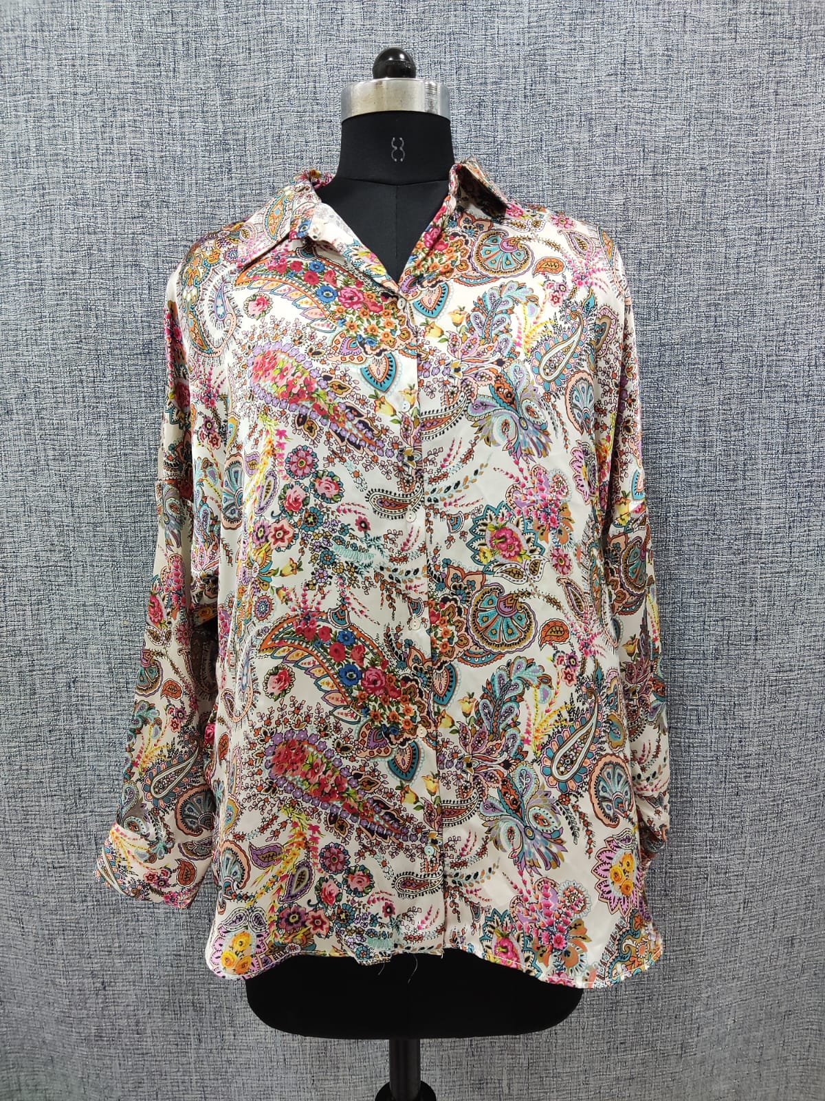 ZARA Multicolour Flowy Silk Shirt | Relove