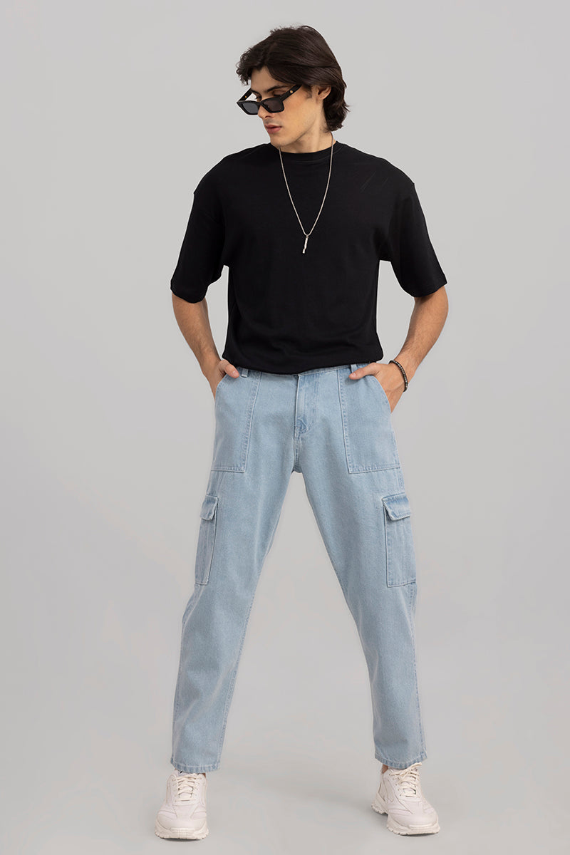 Ice Blue Baggy Fit Jeans | Relove
