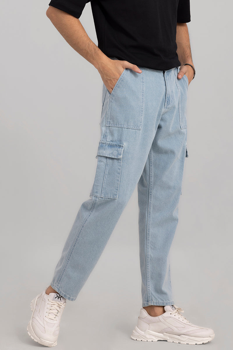 Ice Blue Baggy Fit Jeans | Relove