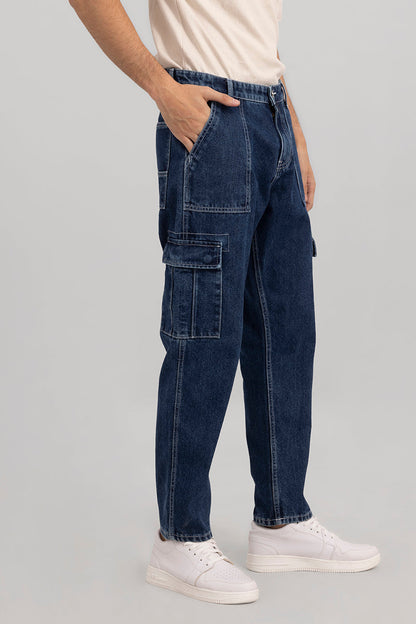 Mid Blue Baggy Fit Jeans | Relove