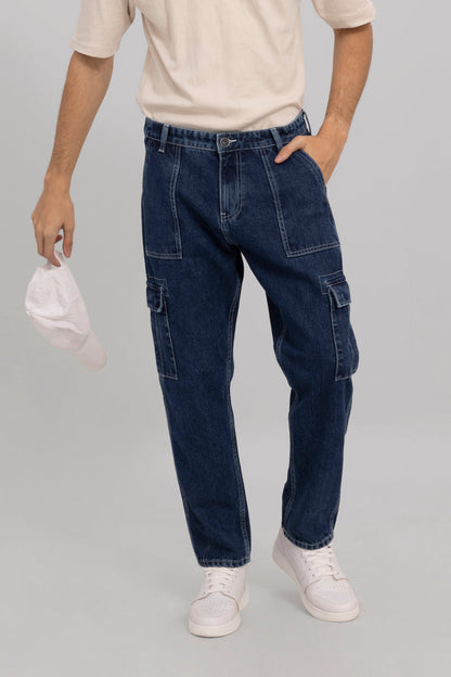 Mid Blue Baggy Fit Jeans | Relove