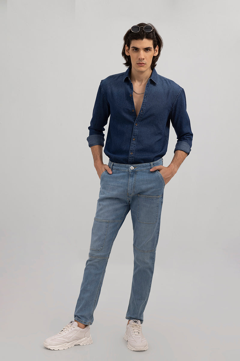 Edwin Sky Blue Skinny Jeans | Relove