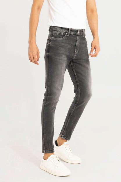Shadowed Charcoal Black Skinny Jeans | Relove