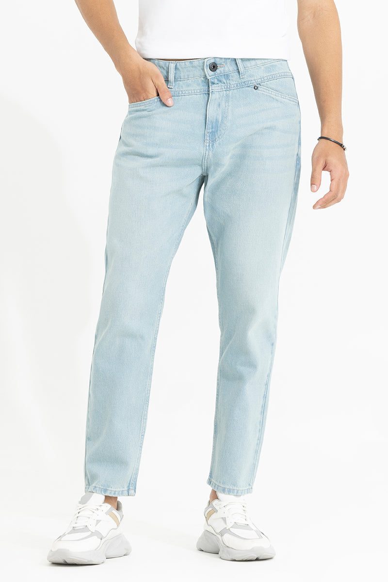 Waggish Sky Blue Baggy Jeans | Relove