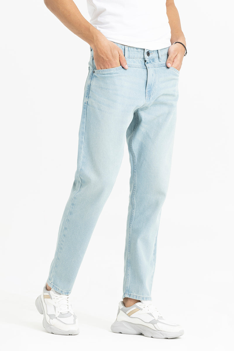Waggish Sky Blue Baggy Jeans | Relove