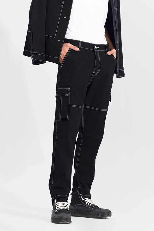 Enigma Black Baggy Fit Jeans | Relove