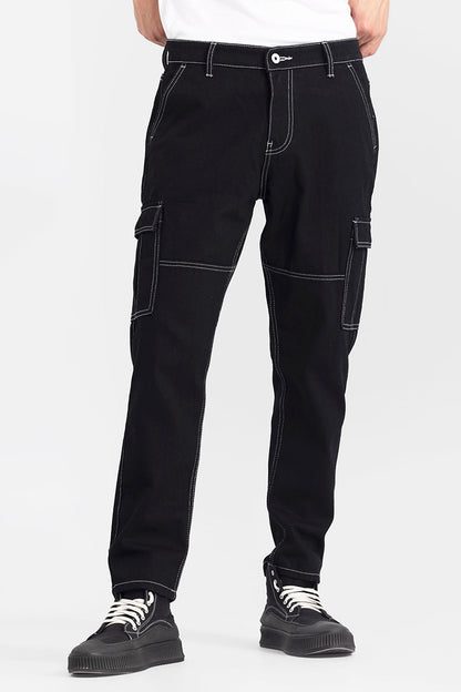 Enigma Black Baggy Fit Jeans | Relove