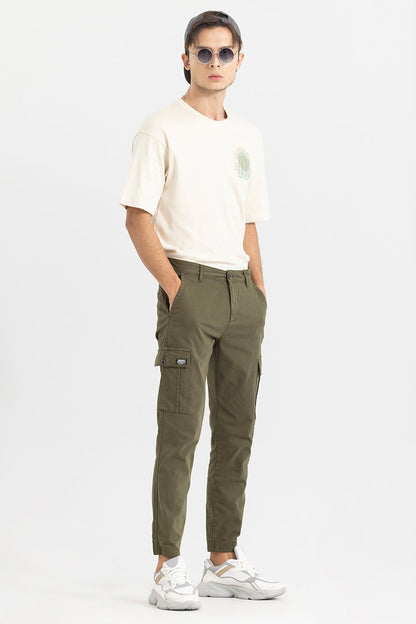 Steggi Olive Cargo Pant | Relove