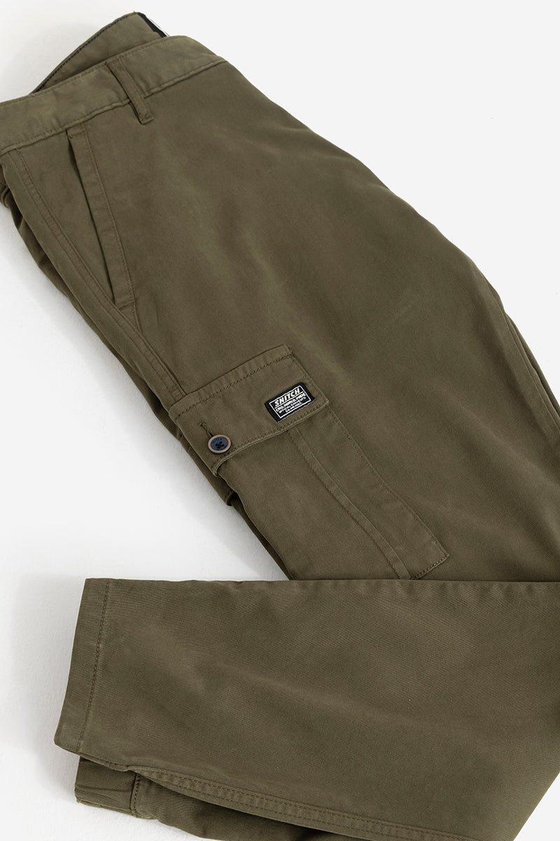 Steggi Olive Cargo Pant | Relove